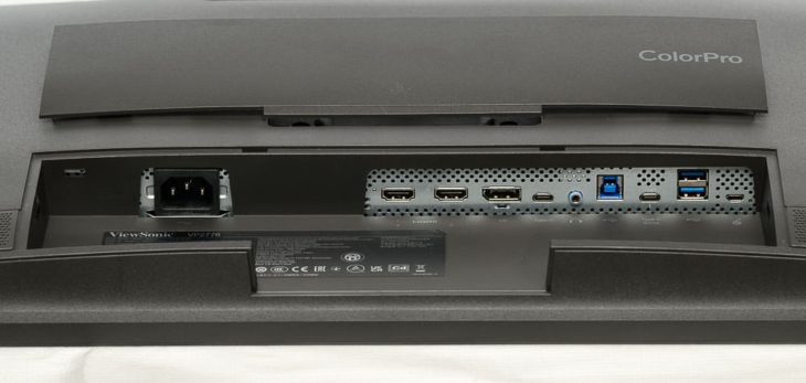 Anschlüsse des ViewSonic VP2776