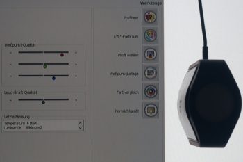 Test der maximalen Leuchtdichte über einen längeren Zeitraum