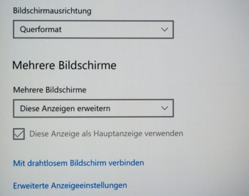 Textwiedergabe native Auflösung