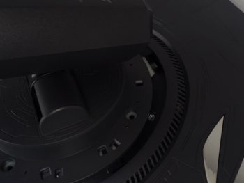 Monitorhalteplatte wird mit der VESA-Aufnahme verbunden