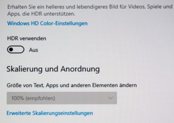 Textwiedergabe bei 1280 x 720