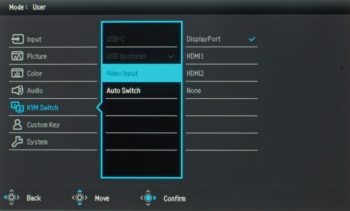 Menü (OSD): KVM-Switch