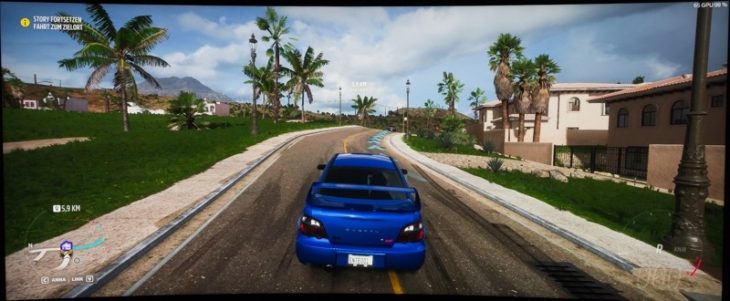 Forza Horizon 5 im Vollbildmodus