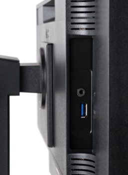 Seitliche Anschlüsse: Audio und USB 3.0