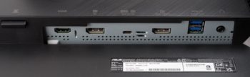 Anschlüsse: HDMI, DP-in, USB-C, DP-out, 2 x USB 3.2 und Audio