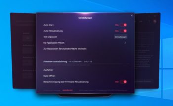 OSC: Erweiterte Einstellungen „OnScreen Control“