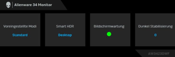 OSD-Statusleiste am oberen Bildschirmrand