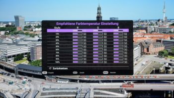 OSD: Empfohlene Farbtemperatur Einstellung