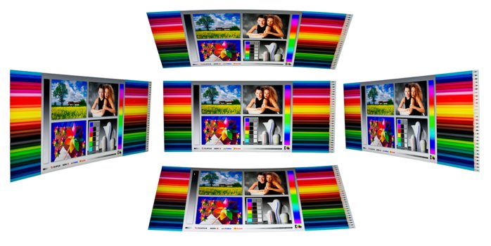 Horizontale und vertikale Blickwinkel des IPS-Panels