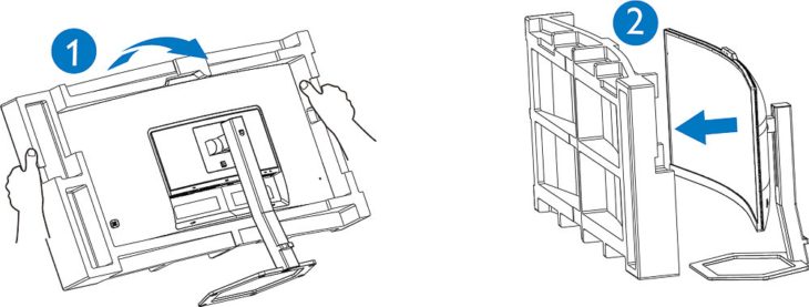 Aufstellen des Monitors