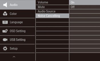 OSD: Audio (Screenshot: Philips-Handbuch)