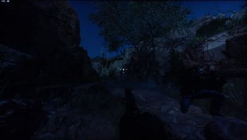 Dunkle Szene mit deaktiviertem Shadow Boost