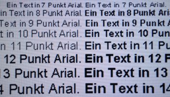 Darstellung von Schrift bei Full-HD-Auflösung und VividPixel 0