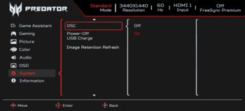… erstreckt sich über zwei Seiten (OSD)
