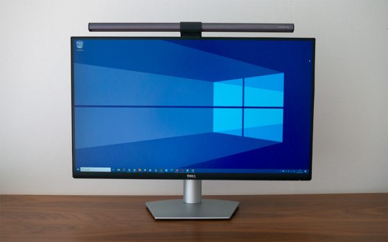 ScreenBar Halo montiert an einem Dell S2722QC