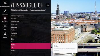 OSD: Weißabgleich