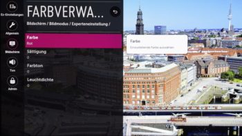 OSD: Farbverwaltung