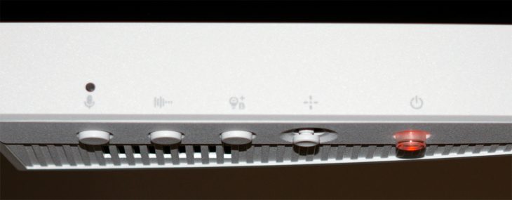 Betriebsanzeige mit oranger Beleuchtung, wenn der Monitor im Standby ist