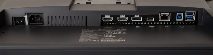 Anschlüsse des Eizo EV2740X-BK