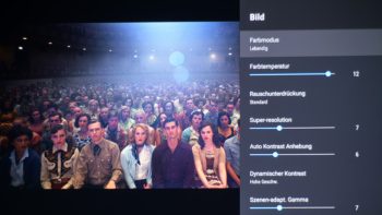 Screenshot: Farbmodus „Lebendig“