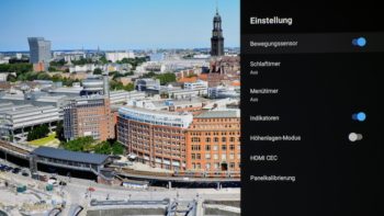 OSD: Einstellung