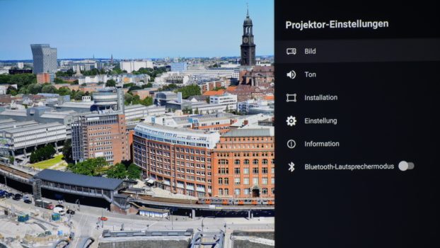 OSD: Projektor-Einstellungen