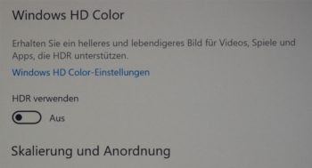 Textwiedergabe native Auflösung