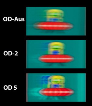 Unschärfevergleich der Overdrive-Stufen bei 60 Hz