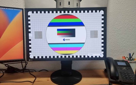Testbild via EIZO-Monitortest