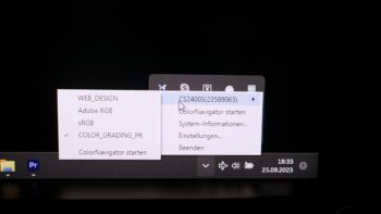 Ebenso möglich und praktisch: Das Laden der verschiedenen Einstellungen via ColorNavigator
