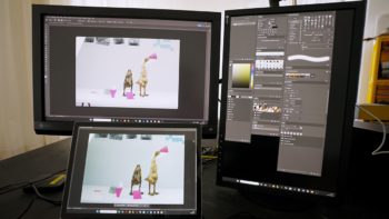 Meine alte Photoshop-Arbeitsumgebung kann ich nun dank der neuen Qualitäten des EIZO CS2400S verändern