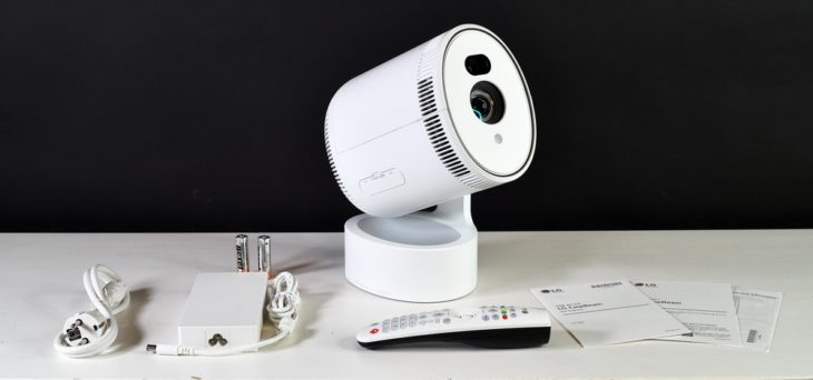 Lieferumfang des LG CineBeam PU700R