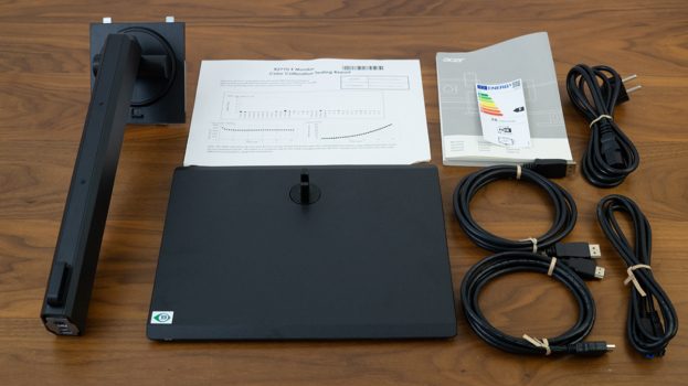 Umfangreiches Zubehör des Acer B277UE