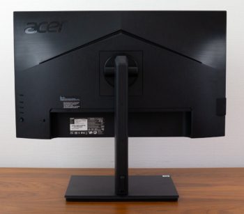 Acer B277UE: Ansicht hinten in der höchsten Stellung