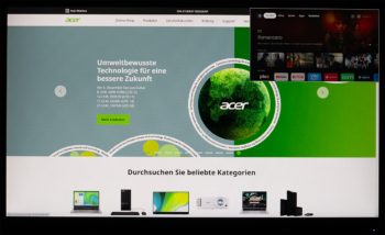 PiP: Fenster rechts oben in der Größe klein