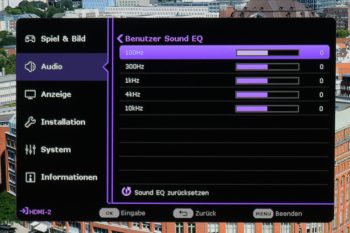 "Benutzer Sound EQ" 