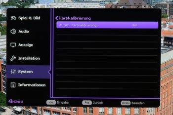 System: Automatische Farbkalibrierung 