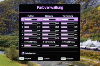 OSD: Farbverwaltung