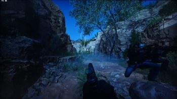 Dunkle Szene mit Night-Vision-Einstellung "A.I."