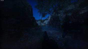 Dunkle Szene mit deaktivierter Night Vision