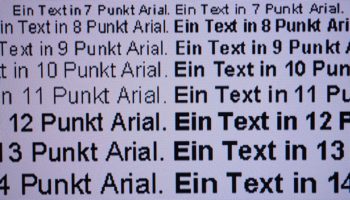 Darstellung von Schrift bei Full-HD-Auflösung und Schärfe 5