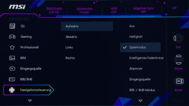 OSD: Quick-Access-Funktionen lassen sich komplett austauschen