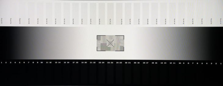 Graustufendarstellung vom IPS-Panel des ASUS PA34VCNV