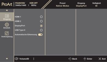 OSD: Signalquelle (Bild: ASUS-Handbuch)
