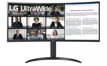 LG 34WR55QC: UWQHD-Display mit 100 Hz und USB-C LG UltraWide 34WR55QC (Bild: LG)
