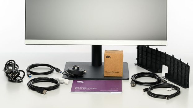 Umfangreicher Lieferumfang des BenQ PD2706U
