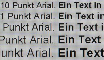 Textwiedergabe nativ, Vollbild