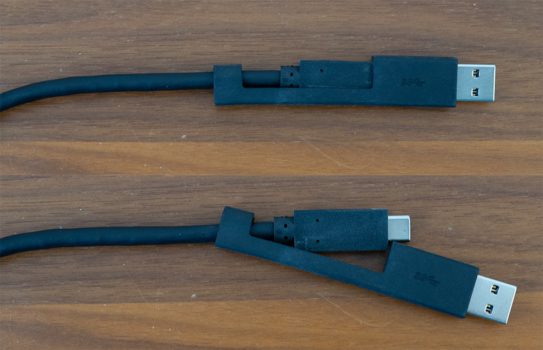 USB-C-Kabel mit USB-A-Adapter