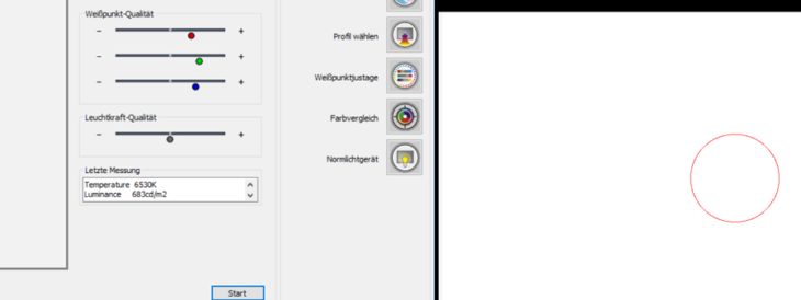 Im HDR-Modus erreicht der MSI MAG 323UPFDE 683 cd/m² in der Spitze
