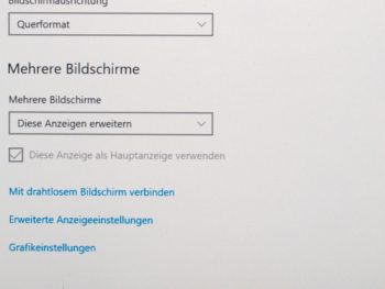 Schriftbild bei nativer Auflösung